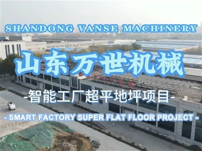 Super plochý povrch, vyrobený společností Vanse Machinery